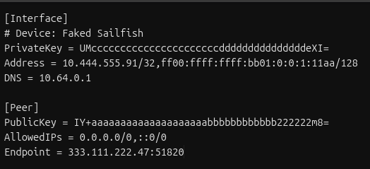 Wireguard Config File