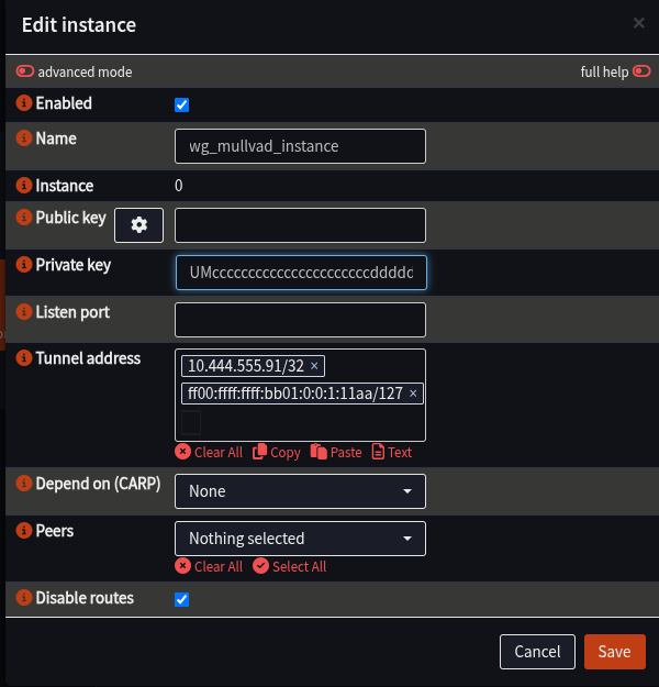 Wireguard Config File