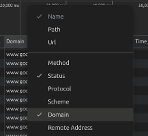 Devtools-Domain-Column